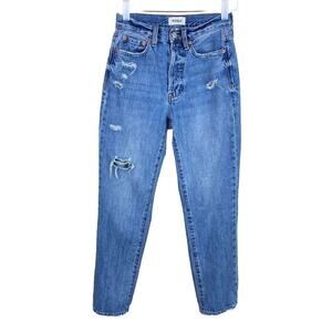 Pistola Charlie High Rise Straight Jeans in Antidote Blue Size 24 Boho Denim